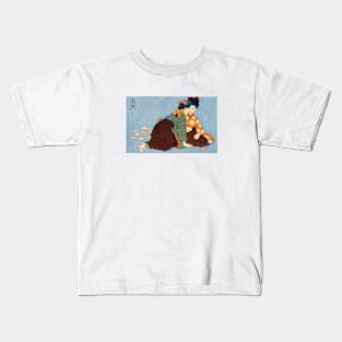 1905 Japanese Women Playing Cards Kids T-Shirt